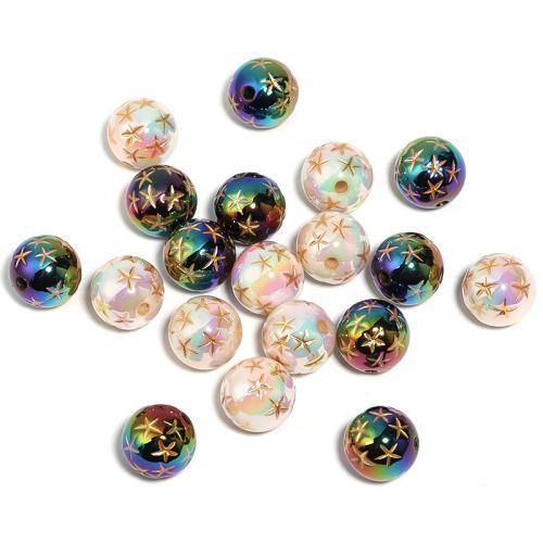 Acrylic Jewelry Beads Round DIY 16mm Sold By Bag