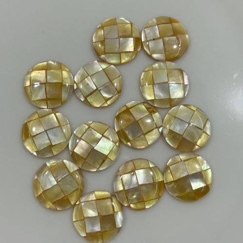 Hair Accessories DIY Findings Mosaic Shell 15mm Sold By PC