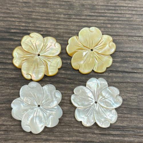 Natural Freshwater Shell Beads Flower DIY Sold By PC