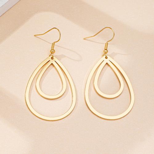 Iron Earring plated for woman gold Sold By Pair