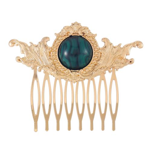 Decorative Hair Combs Zinc Alloy with Resin for woman Sold By PC