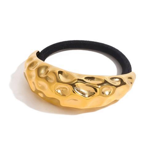 Elastico codacavallo, 304 acciaio inox, with Rubber Band, Placcato oro 18K, gioielli di moda & per la donna, dorato, Venduto da PC