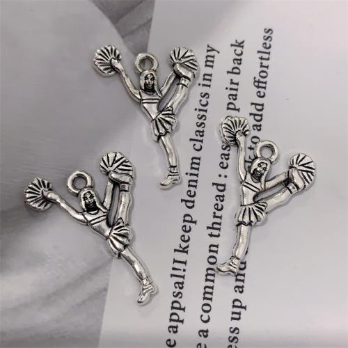 Zinc Alloy Pendants antique silver color plated DIY Sold By Bag