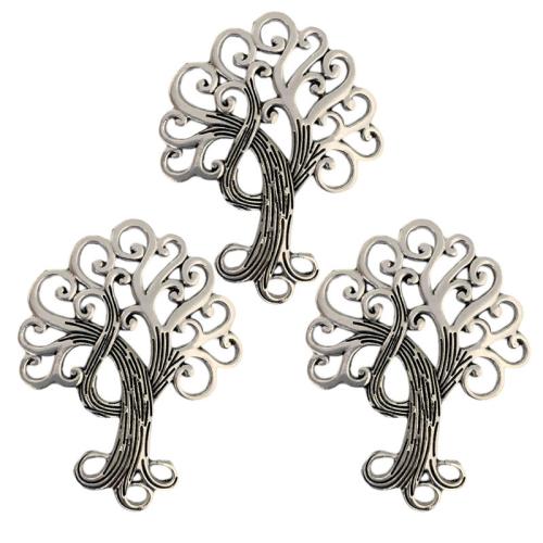 Zinc Alloy Pendants Tree antique silver color plated DIY Sold By Bag