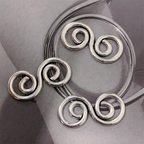 Infinity Zinc Alloy priključak, Cink Alloy, Beskraj, starinski srebrne boje pozlaćen, možete DIY & 1/1 petlje, 26x13mm, 100računala/Torba, Prodano By Torba