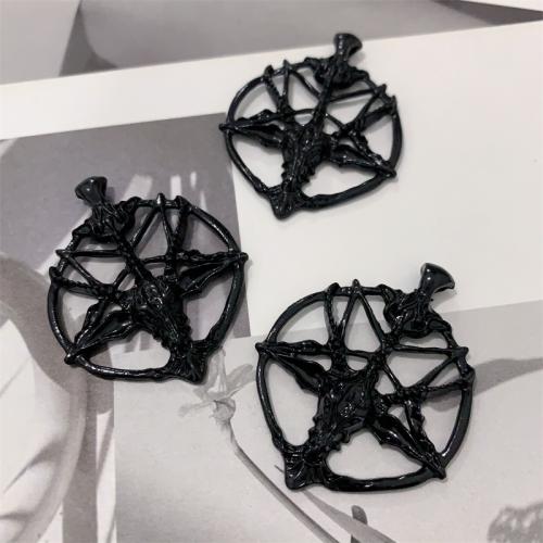 Zinc Alloy Pendants plated DIY black Sold By Bag