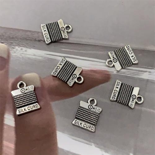 Zinc Alloy Pendler, antik sølv farve forgyldt, du kan DIY, 11x15mm, 100pc'er/Bag, Solgt af Bag