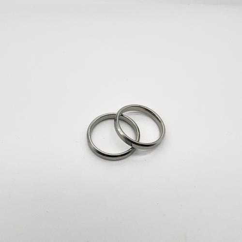 Titanium Steel Finger Ring Unisex silver color Sold By PC