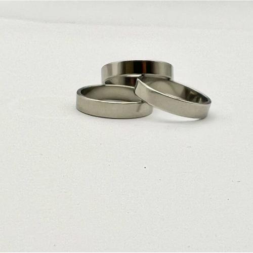 Titantium Steel fingerring, Titanium Stål, forgyldt, Unisex & forskellig størrelse for valg, sølv, Solgt af PC