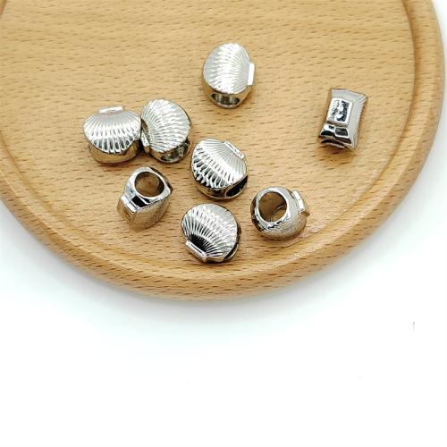 Zinc Alloy Jewelry Beads Shell antique silver color plated DIY Sold By Bag