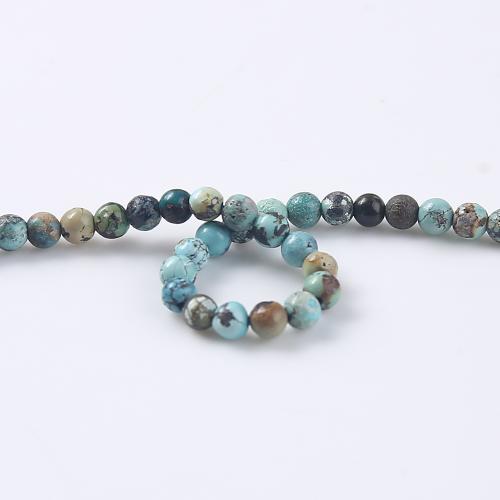 Turquoise Beads Natural Turquoise Round polished DIY blue Sold Per Approx 39 cm Strand