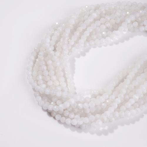 Natural Moonstone Beads polished DIY & faceted white 6-6.5mm Sold Per Approx 38 cm Strand