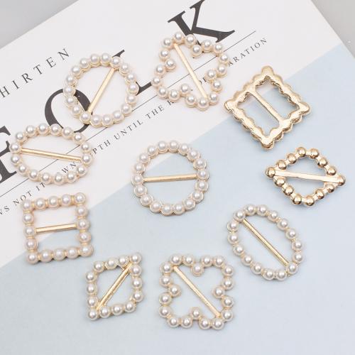 Jewelry Accessories Zinc Alloy with Plastic Pearl DIY golden Sold By Bag