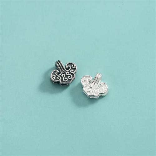 925 Sterling Silber Perlen, 925er Sterling Silber, DIY, keine, 10x9.30mm, Bohrung:ca. 2.3mm, verkauft von PC