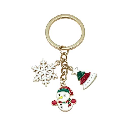 Zinc Alloy Key Lås, Juledesign & Unisex & emalje, 30x75mm, Solgt af PC