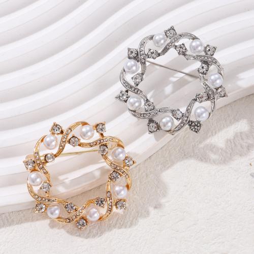 Zinc Alloy Brooches fashion jewelry & for woman & with rhinestone Sold By PC