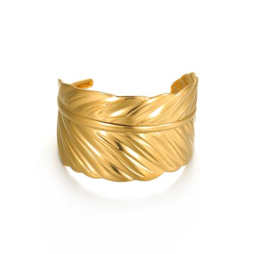 Rozsdamentes acél bangle, 304 rozsdamentes acél, Tollazat, galvanizált, a nő, arany, Által értékesített PC