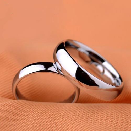 Titanium Steel Finger Ring Unisex silver color Sold By PC