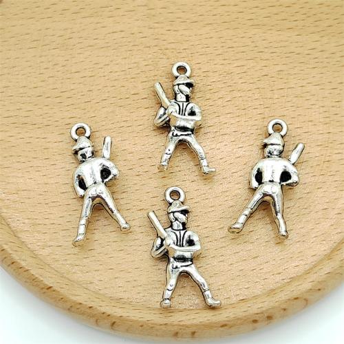 Zinc Alloy Pendants antique silver color plated DIY Sold By Bag