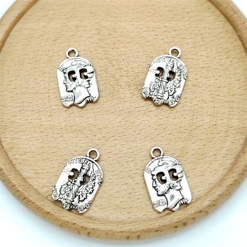 Zinc Alloy Pendants antique silver color plated DIY Sold By Bag