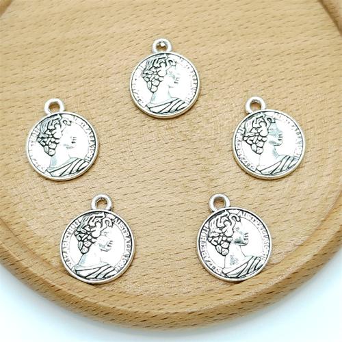 Zinc Alloy Pendants antique silver color plated DIY Sold By Bag