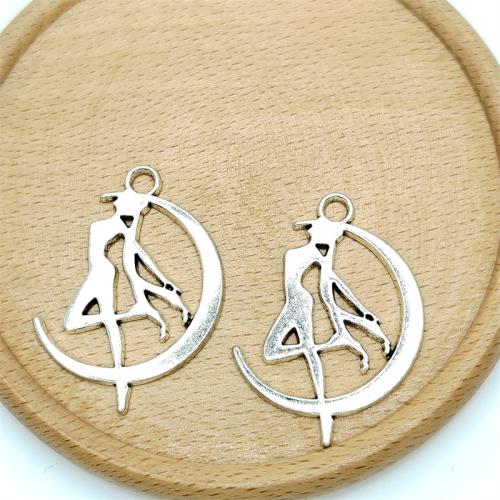 Zinc Alloy Pendants antique silver color plated DIY Sold By Bag