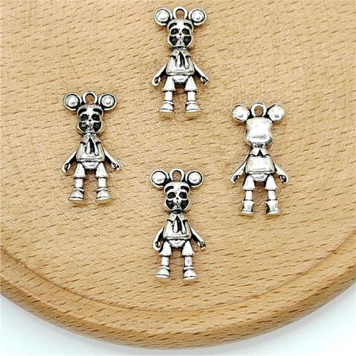 Zinc Alloy Pendants antique silver color plated DIY Sold By Bag