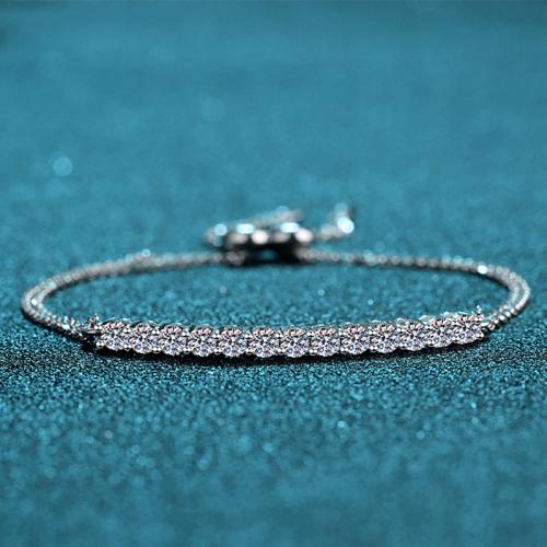 Plata de ley 925 Pulsera, diferentes materiales para la opción & para mujer, longitud aproximado 10 Inch, Vendido por UD