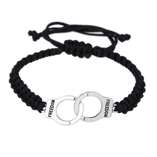 Sinc Alloy Bracelet, Inchoigeartaithe & jewelry faisin & unisex, dathanna níos mó le haghaidh rogha, Fad Thart 18 cm, Díolta De réir PC