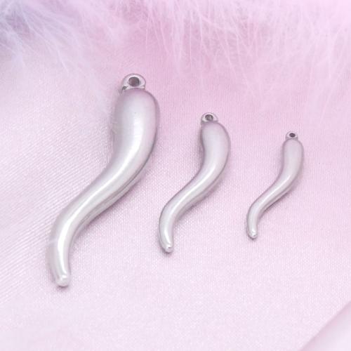 Stainless Steel Pendants 304 Stainless Steel Pepper DIY original color Sold By Bag