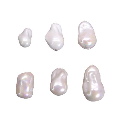 Perles en plastique, perle de plastique, vernis au four, DIY & styles différents pour le choix, blanc, Vendu par PC