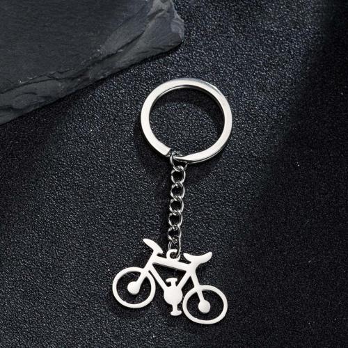 Stainless Steel Key Clasp 304 Stainless Steel Bike plated fashion jewelry Sold By PC