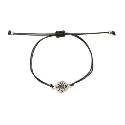 Bracelet en alliage de zinc, avec Corée-Corée, Placage, 2 pièces & unisexe, noire, Longueur Environ 16-30 cm, Vendu par fixé