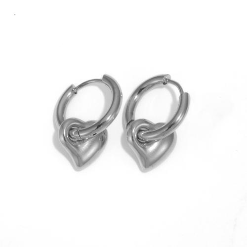 Stainless Steel Drop Earring 304 Stainless Steel plated & for woman Sold By Pair