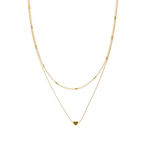 Collier en laiton, avec chaîne de fer, fait à la main, bijoux de mode & pour femme, doré, Vendu par PC