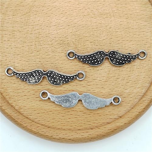 Zinc Alloy Connector Wing Shape antique silver color plated DIY & 1/1 loop Sold By Bag