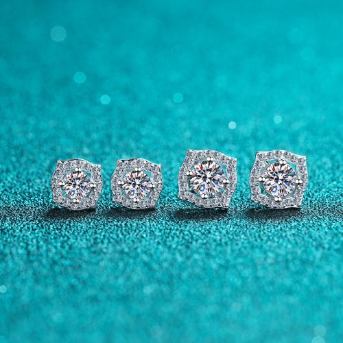 925 sterling zilver Stud Earring, Geometrisch Patroon, verschillende stijlen voor de keuze & voor vrouw, Verkocht door pair