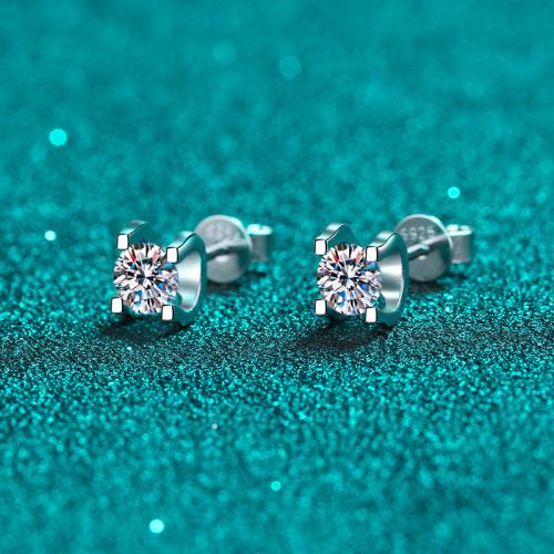 925 Sterling Silver Stud Earring & for woman Sold By Pair