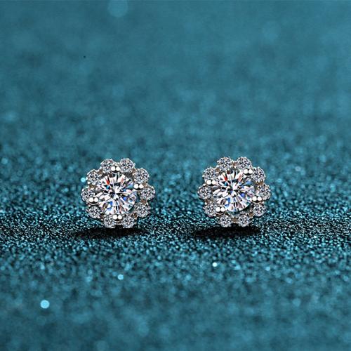 925 Sterling Sølv Stud Earring, forskellige stilarter for valg & for kvinde, Solgt af par