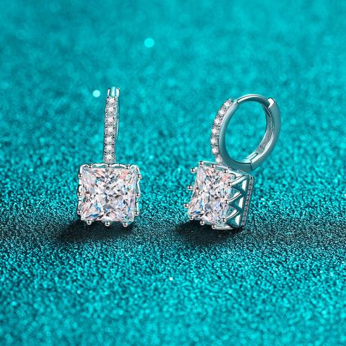 925スターリングシルバー Huggie輪っかのイヤリング, スクエアー, 異なるスタイルを選択 & 女性用, earring length 15-20mm, 売り手 ペア