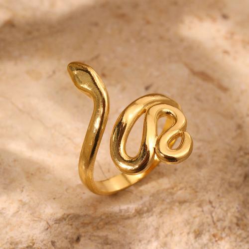 Stainless Steel Finger Ring 304 Stainless Steel Snake fashion jewelry & Unisex Sold By PC