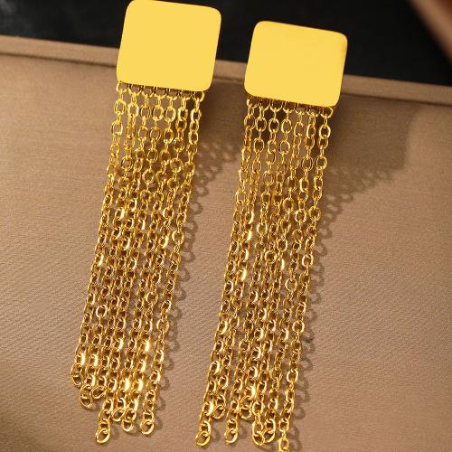 Fashion Fringe Earrings 304 Stainless Steel fashion jewelry & for woman Sold By PC