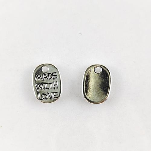 Cink Alloy Privjesci, starinski srebrne boje pozlaćen, možete DIY, 0.80x11mm, Rupa:Približno 1mm, Približno 100računala/Torba, Prodano By Torba