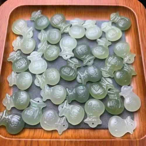 нефритовые подвески, Хотан Jade, Кошелек, DIY, Случайный цвет, 15.70x11.30x5.50mm, продается PC