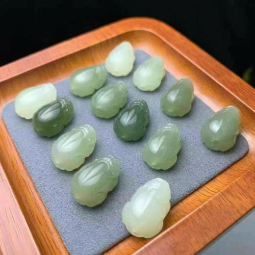 Natural Jade Beads Hetian Jade Mythical Wild Animal DIY Random Color Sold By PC