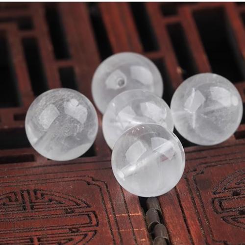 Natural Quartz Jewelry Beads Phantom Quartz Round DIY white Sold By PC