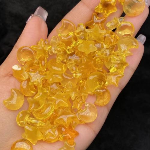 Gemstone Jewelry Beads Beeswax DIY yellow Size 8.8*7.3-13.5*12mm Sold By PC