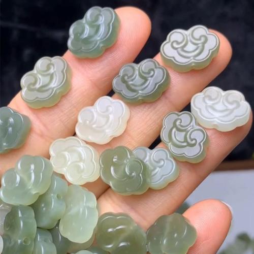 Jade Pärlor, Hetian Jade, DIY, Slumpmässig färg, 14x8.60x4.80mm, Säljs av PC