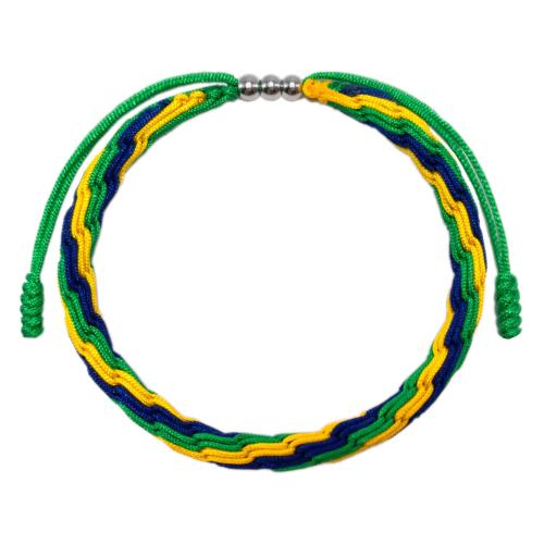 Moda criar pulseiras de fio de cera, with Aço inoxidável 304, with 3CM extender chain, feito à mão, unissex & Vario tipos a sua escolha, Mais cores pare escolha, comprimento Aprox 17 cm, vendido por PC