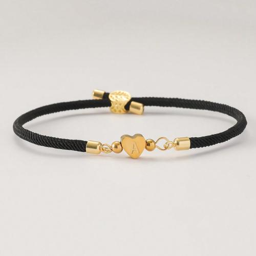 Nylon Cord Bracelets 304 Stainless Steel with Milan Cord fashion jewelry & for woman Sold By PC